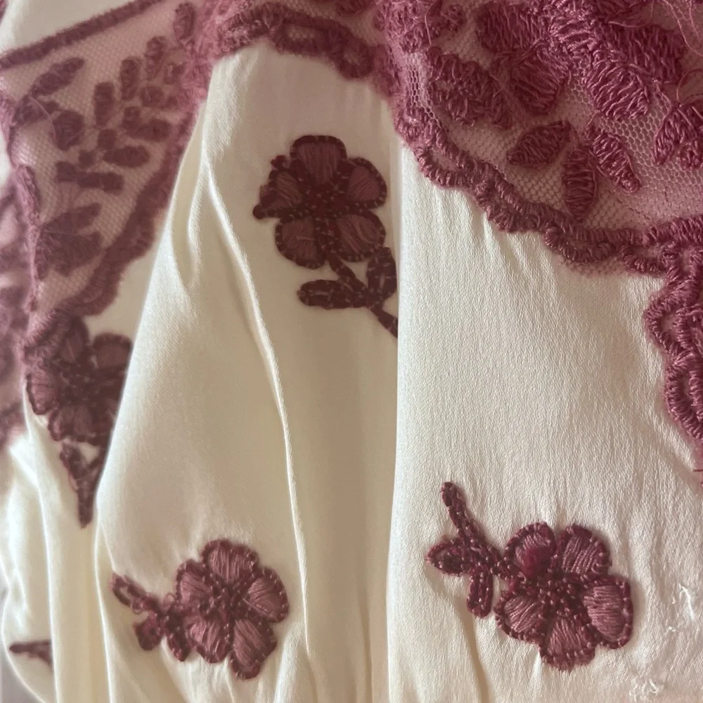 NWT! Free People Haven Embroidered Midi Dress - Picture 11 of 15